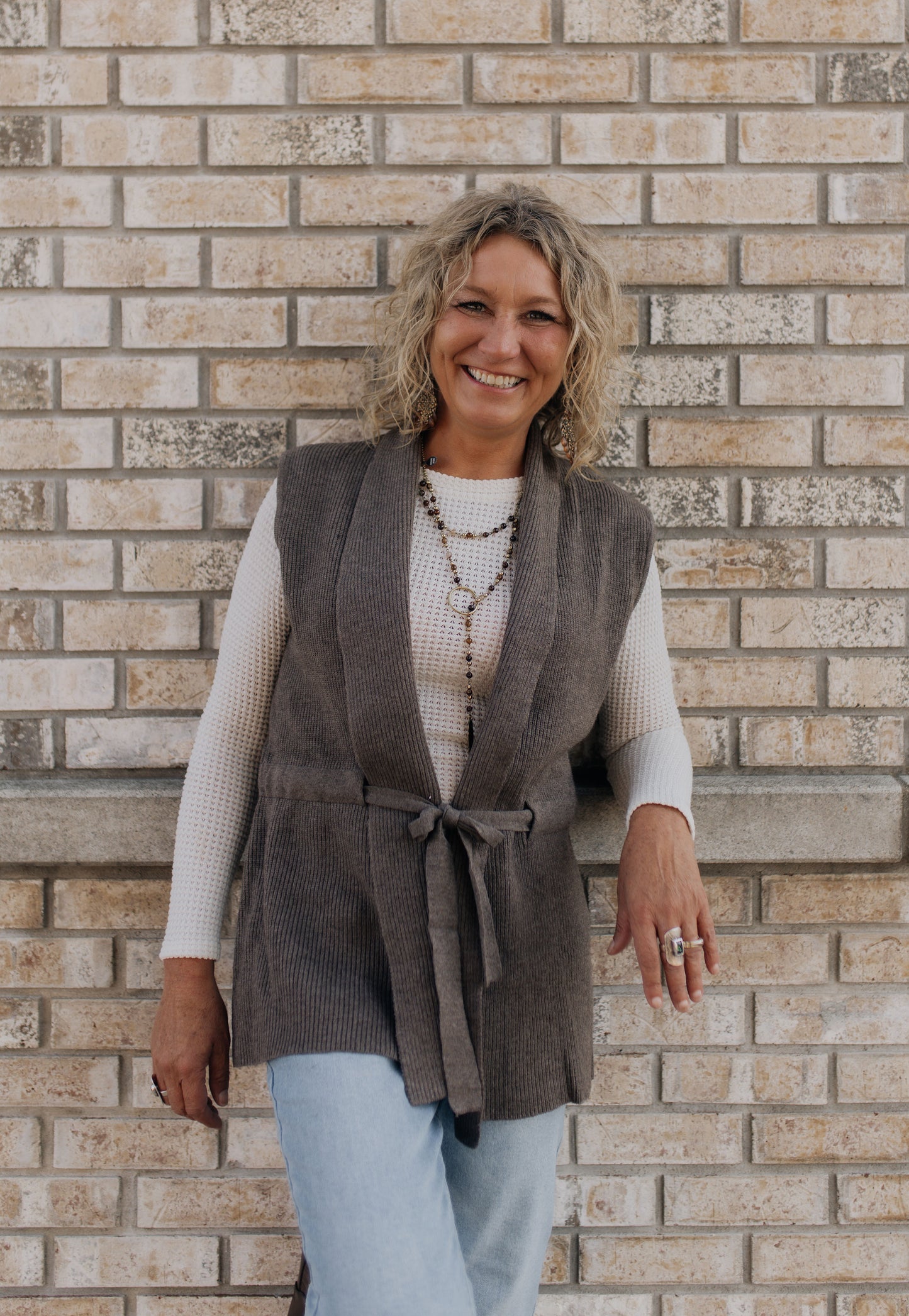 Warm Brew Tie Vest