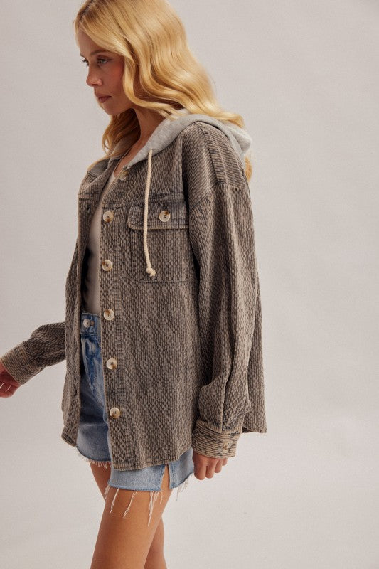 Slate Skies Shacket
