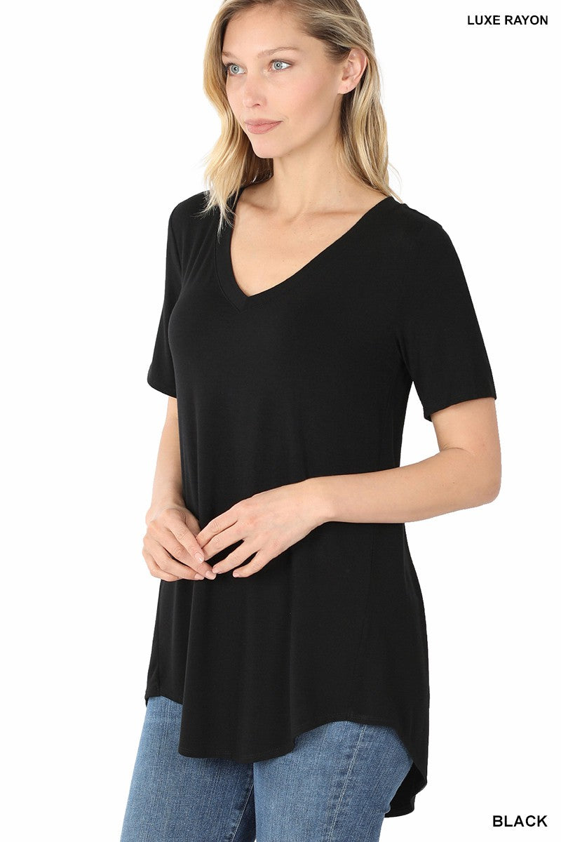Basic V-Neck - Black
