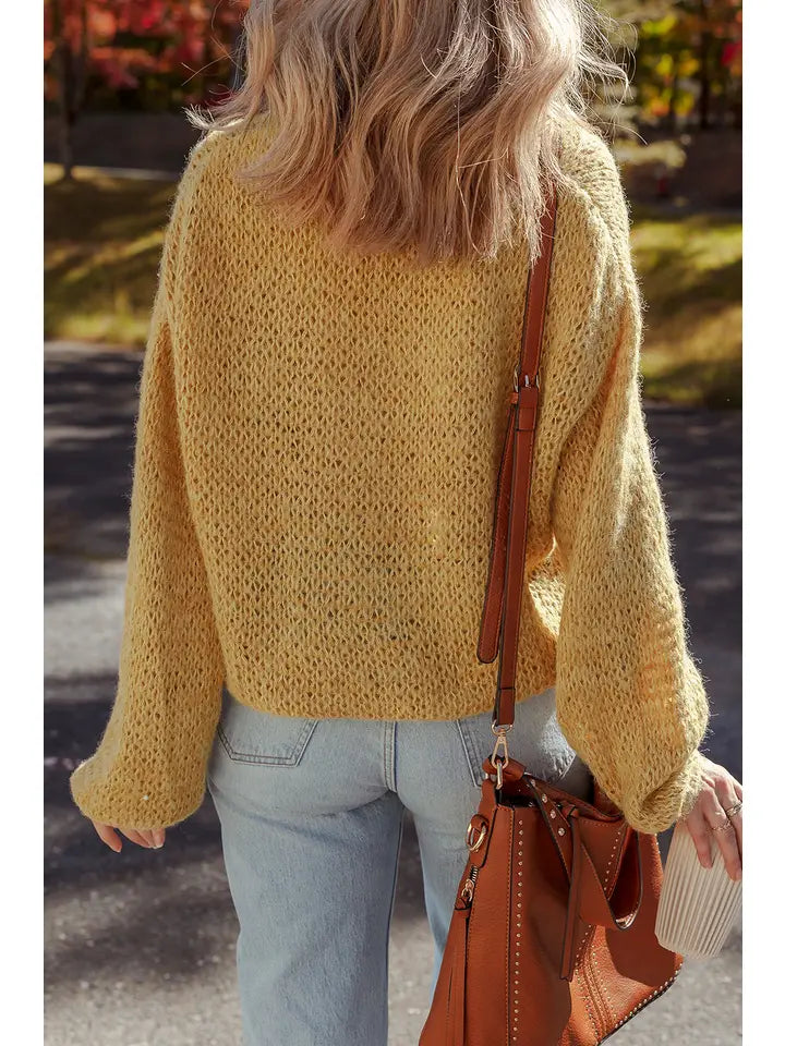 Lemon Butter Knit Cardigan
