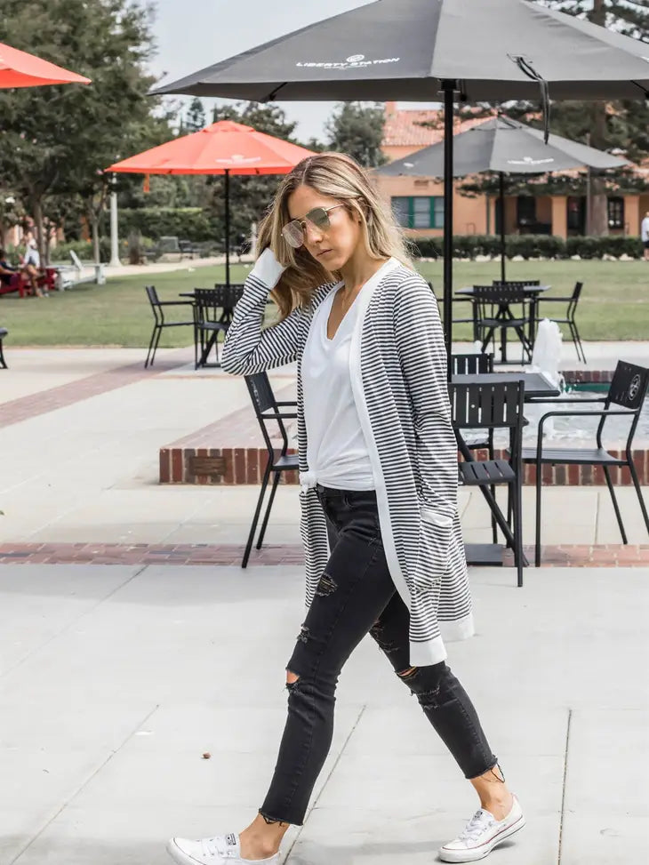 Diana's Stripe Cardigan