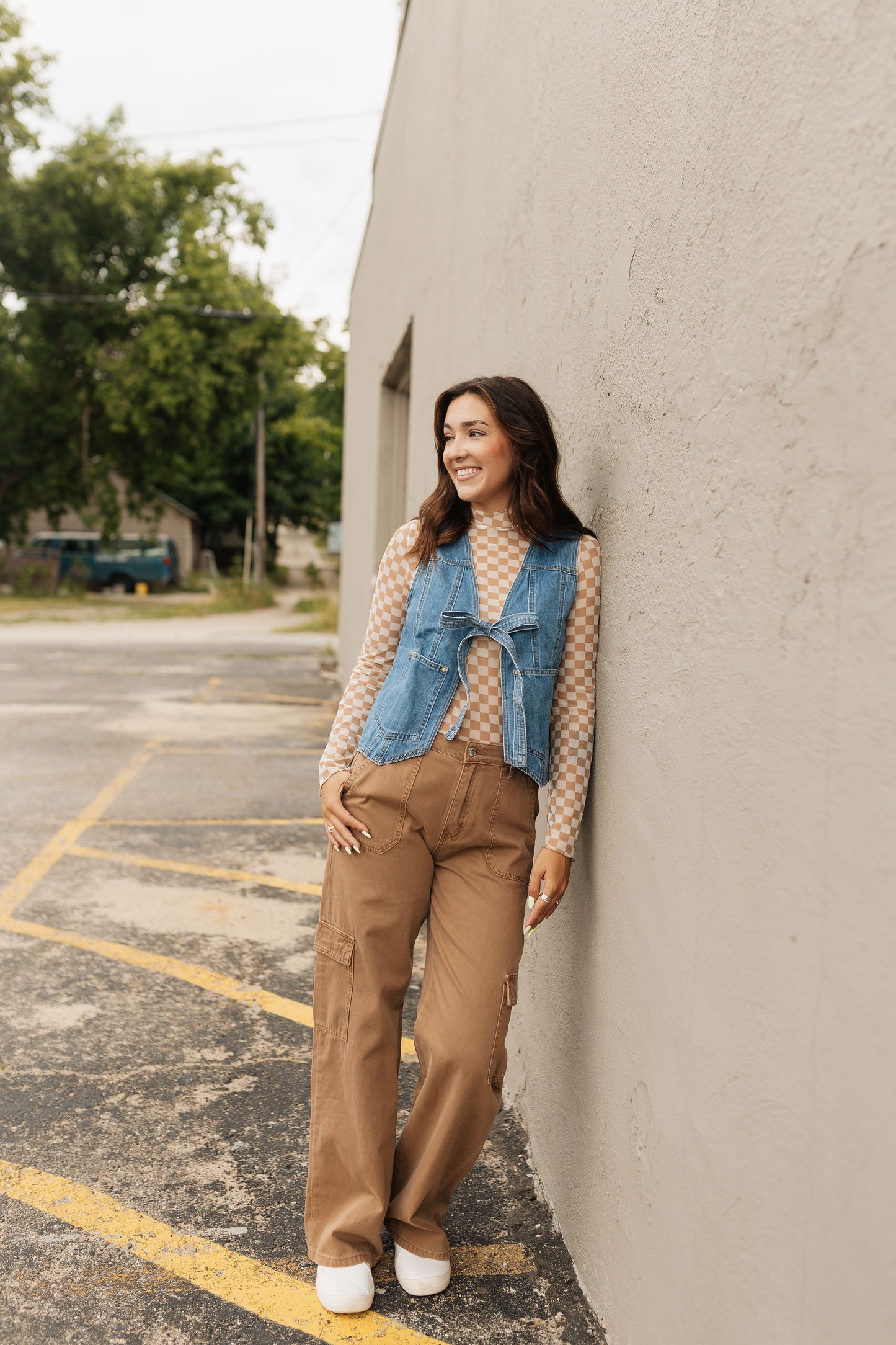 Flying Monkey High Rise Utility Cargo Wide Jeans