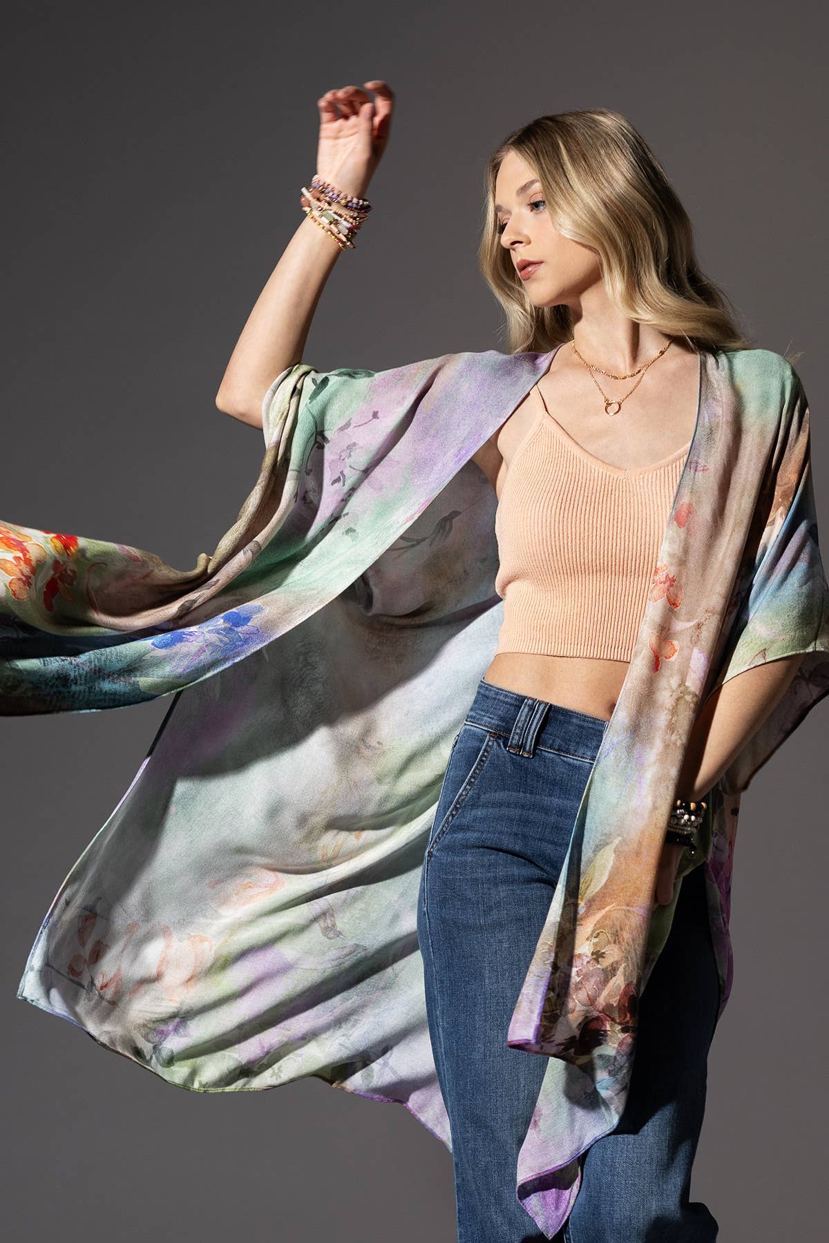 Spring Watercolors Kimono