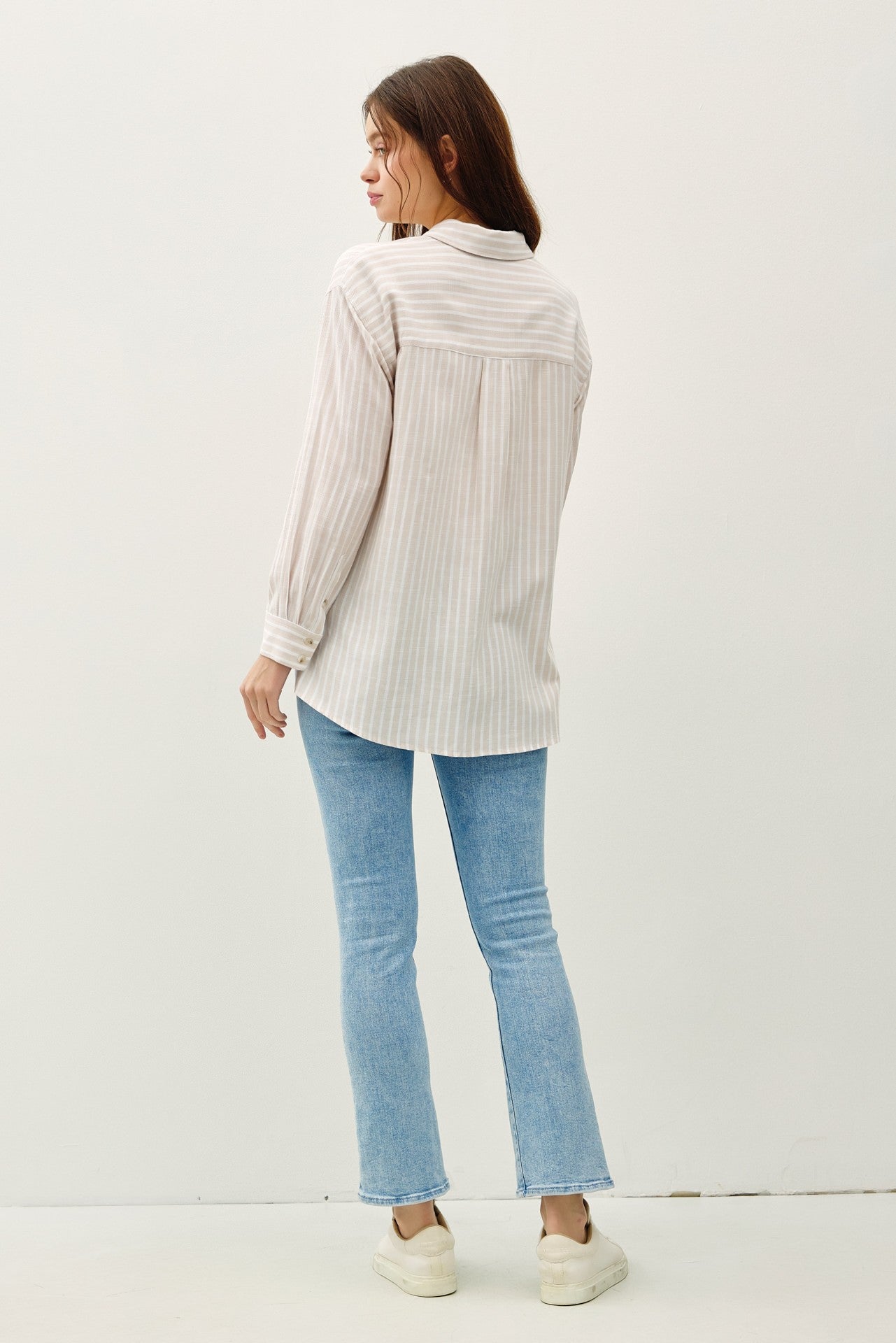 Paxton's Natural Stripe Button Down