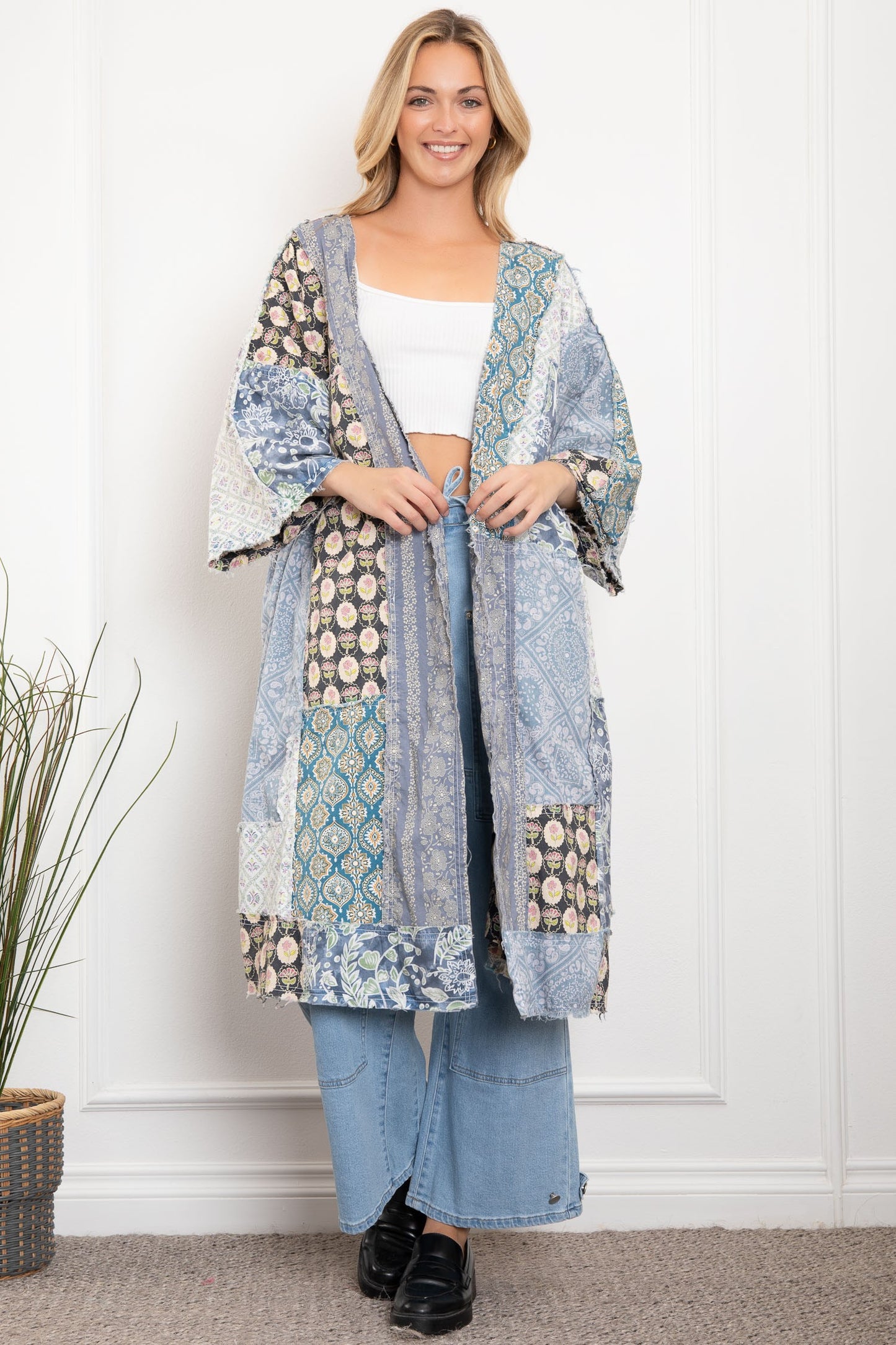 Boho Blues Duster