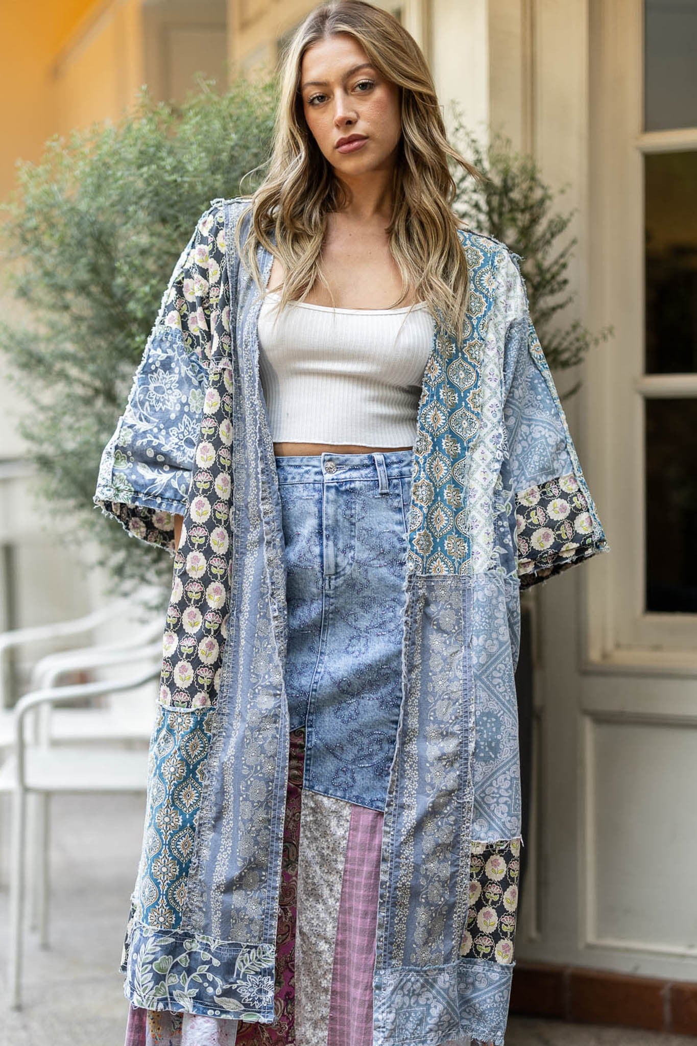 Boho Blues Duster