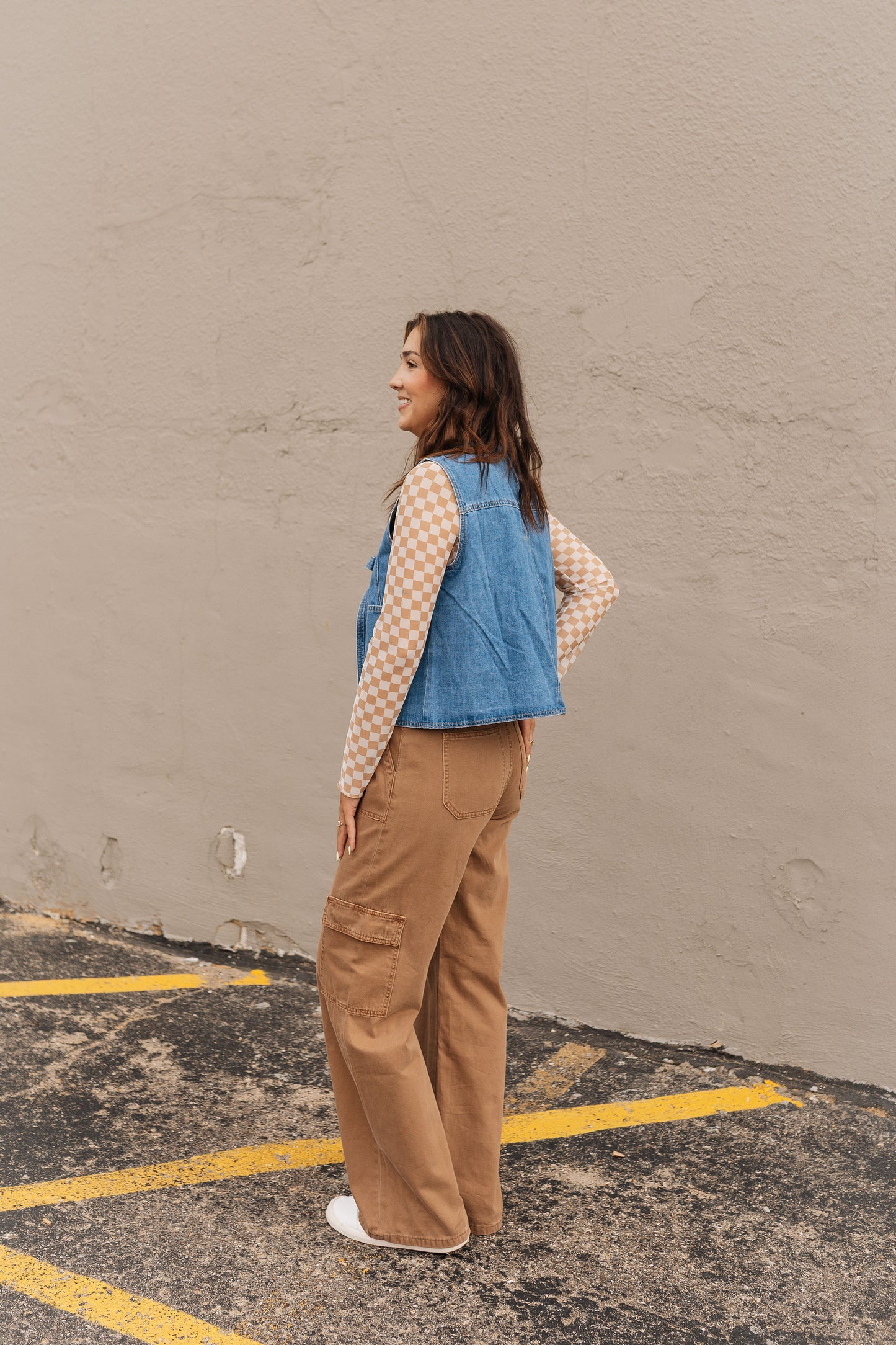 Flying Monkey High Rise Utility Cargo Wide Jeans