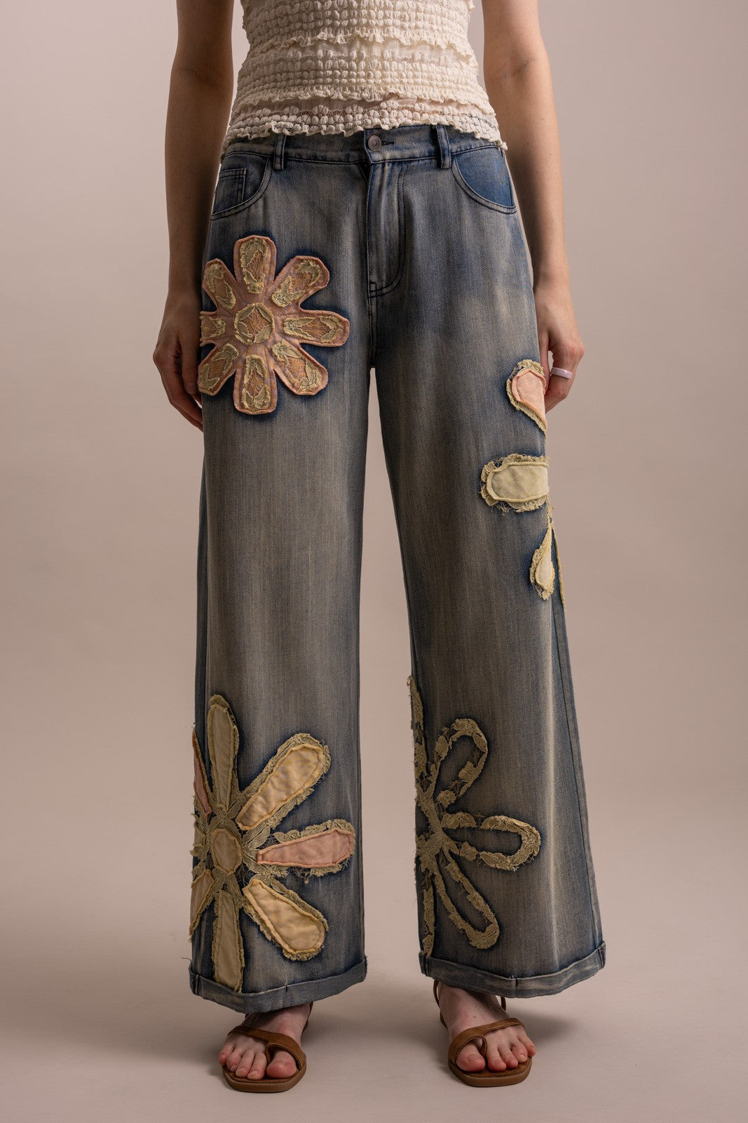 Garden Bloom Denim Pants