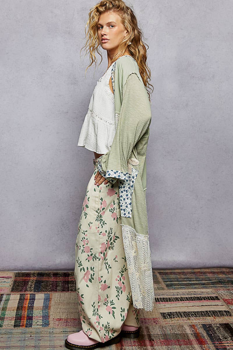 Powder Olive Lace Layer