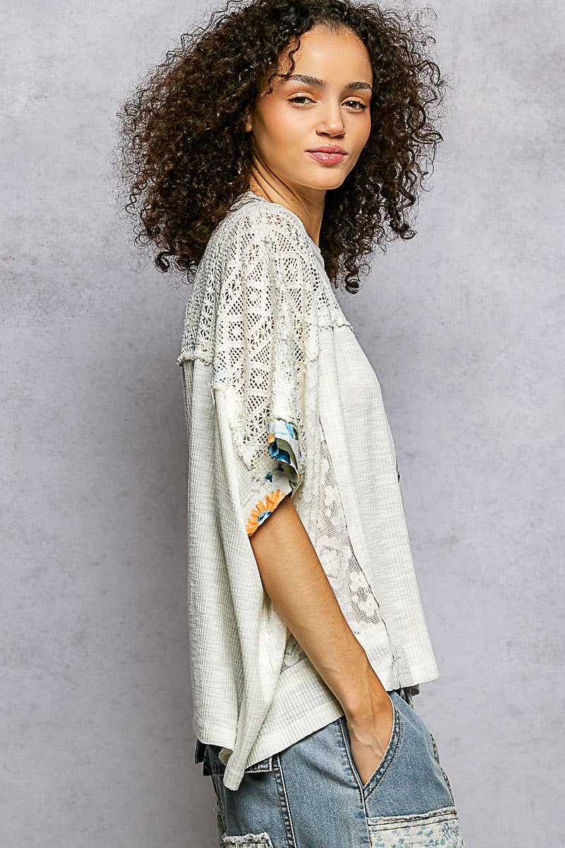 Effortless Ivory Floral Top