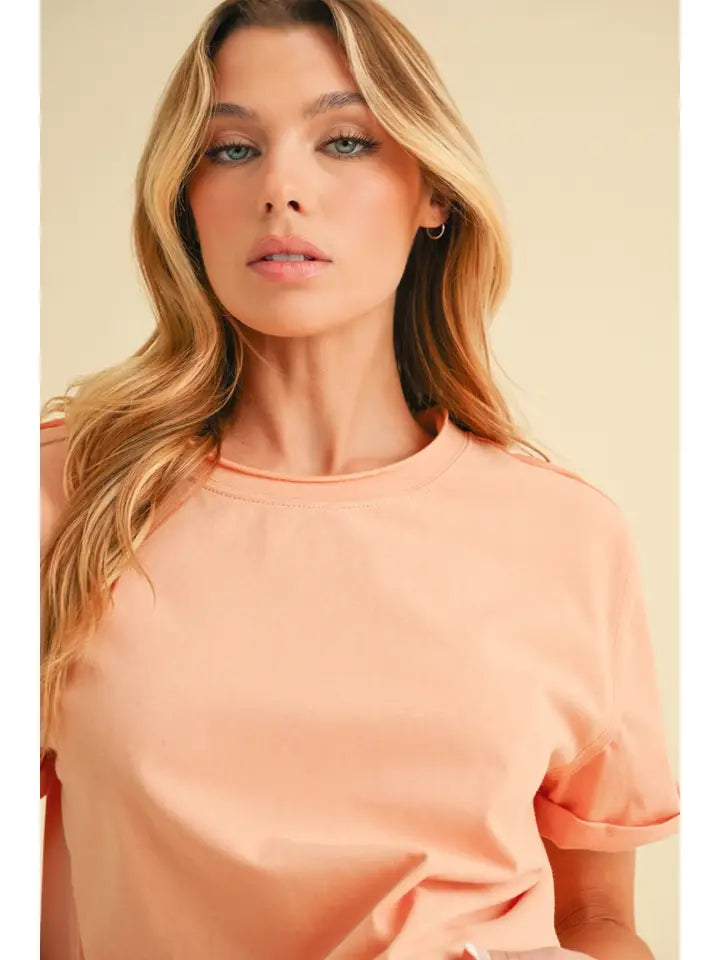 Brianna's Basic Peach Tee