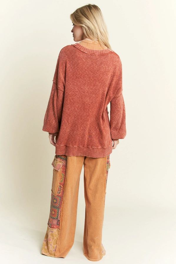 Butterscotch Floral and Crochet Pant
