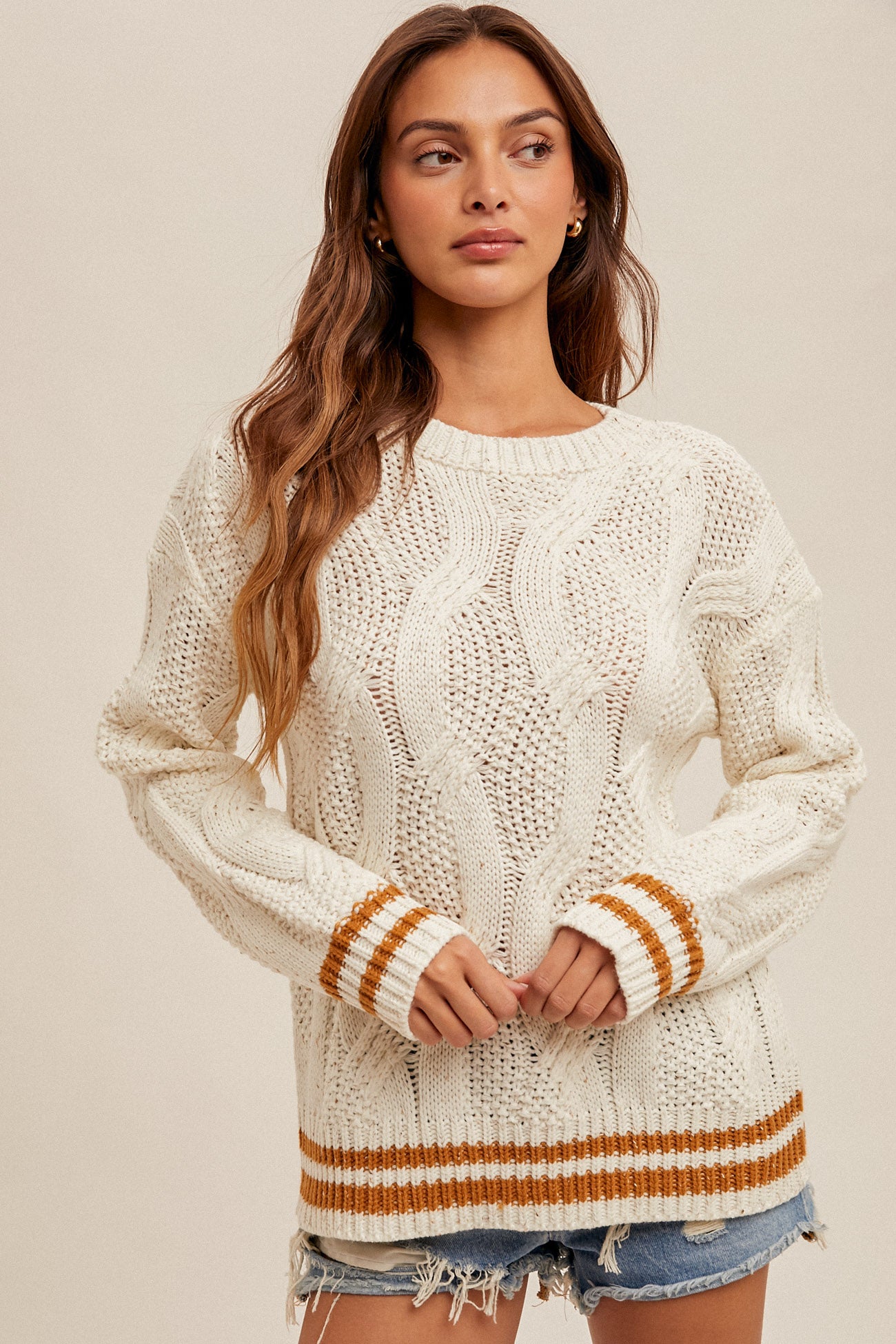Heathered Oatmeal Sweater