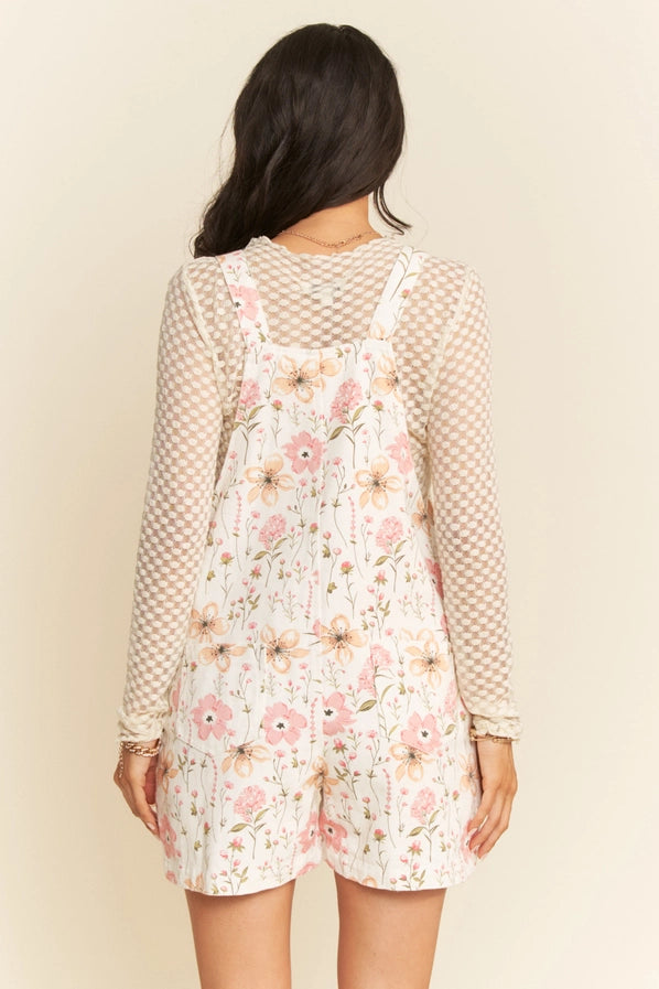 Floral Overall Romper