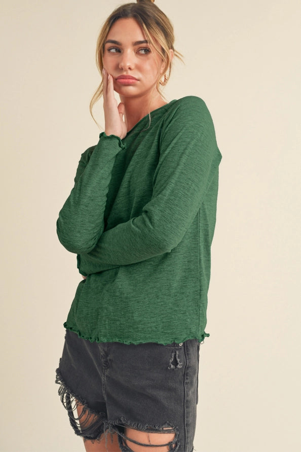 Zoie's Longsleeve - Emerald Green