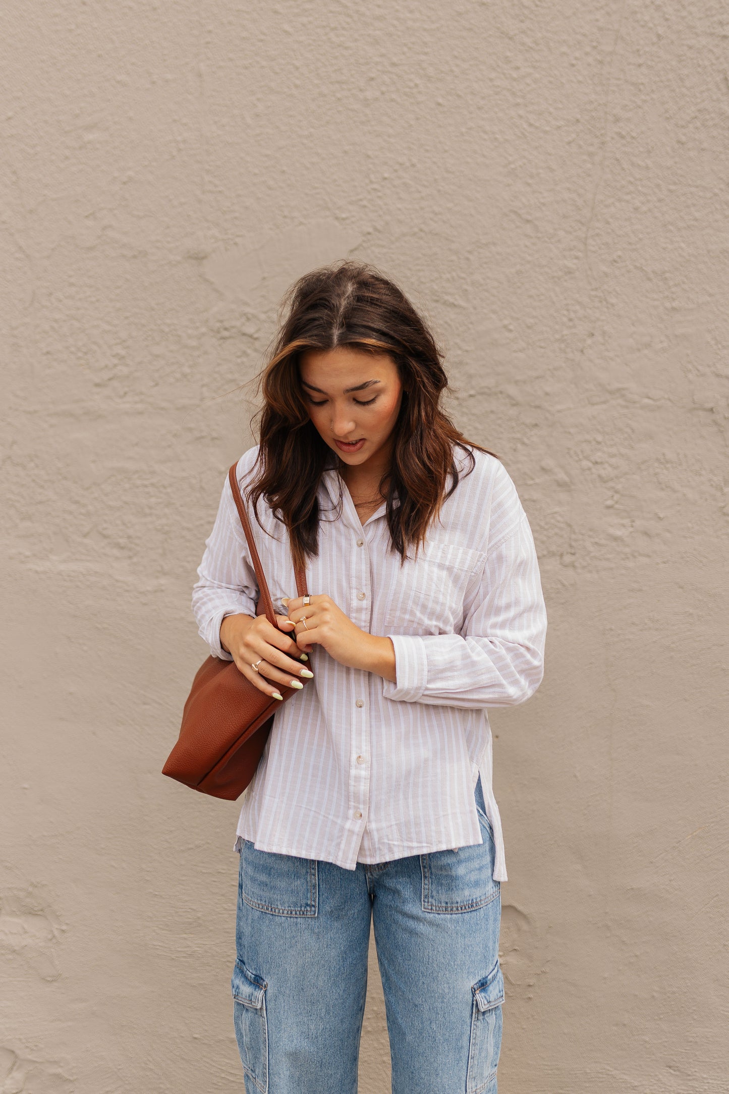 Paxton's Natural Stripe Button Down