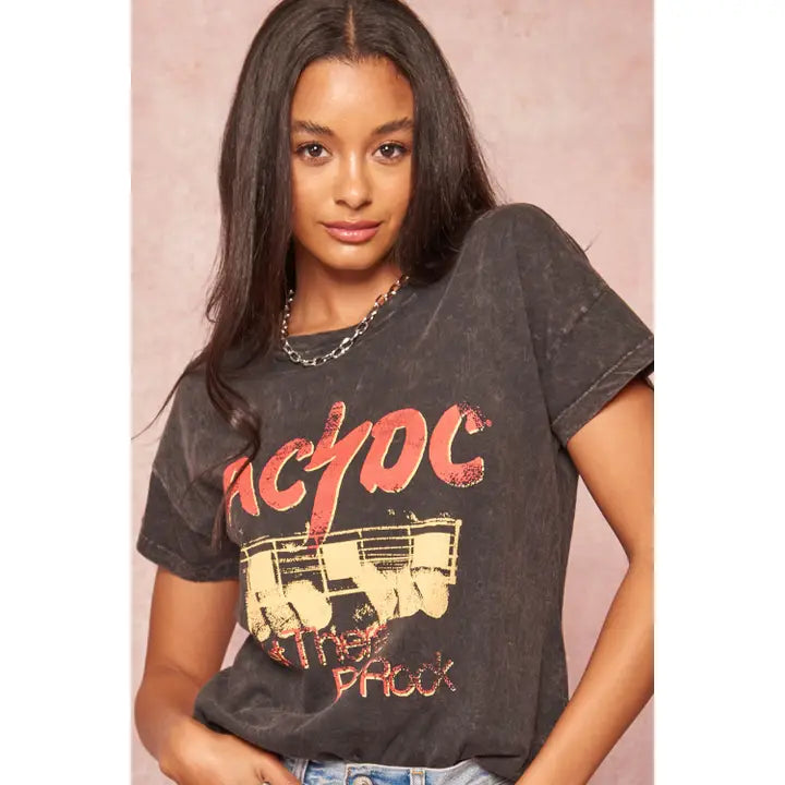 Ac/Dc Let There Be Rock Vintage Tee