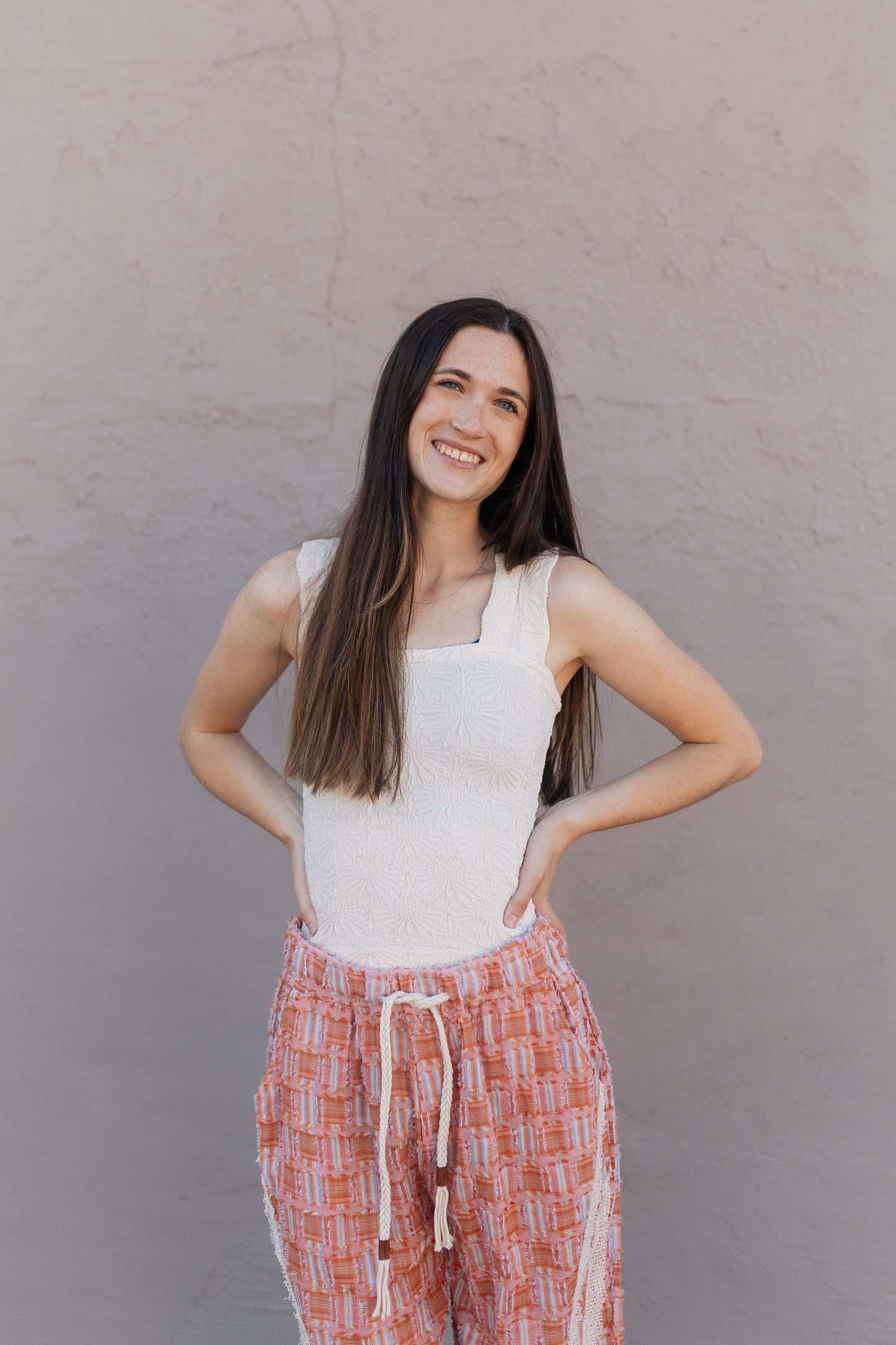 Orange Checkered Pants
