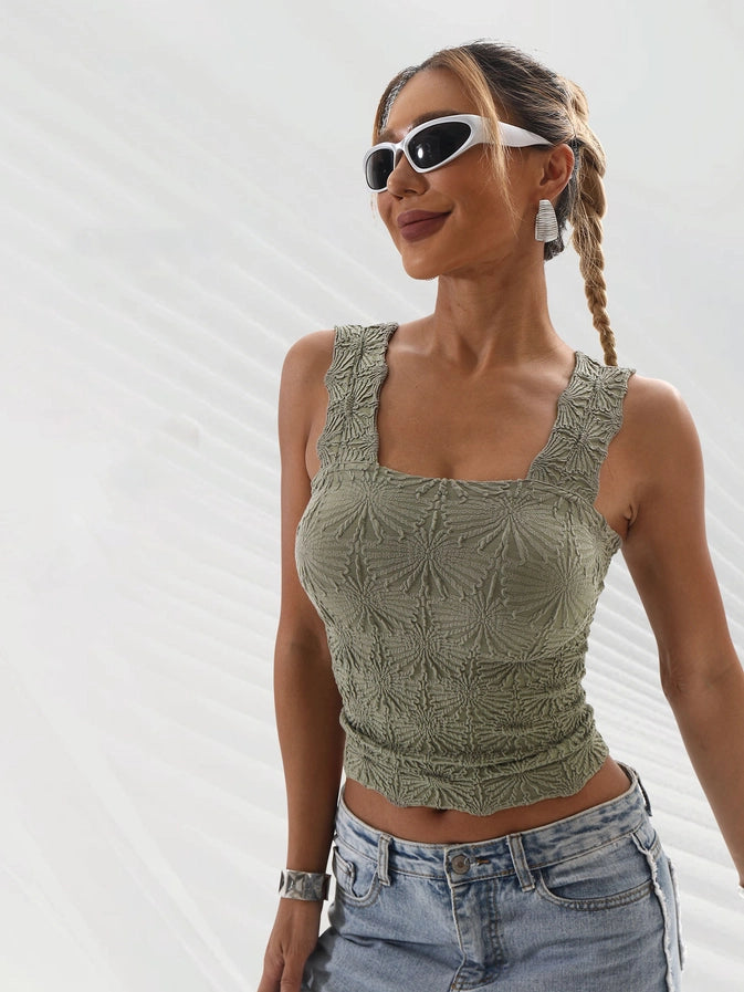 Heartbreaker Tank - Olive Green