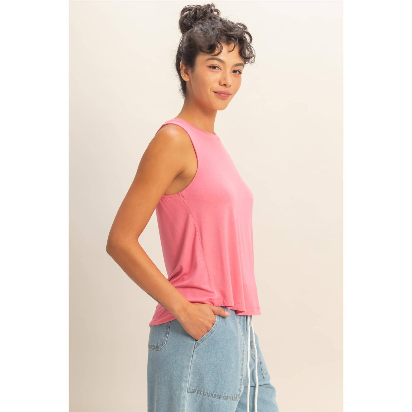 Simple Comfort Tank - Pink