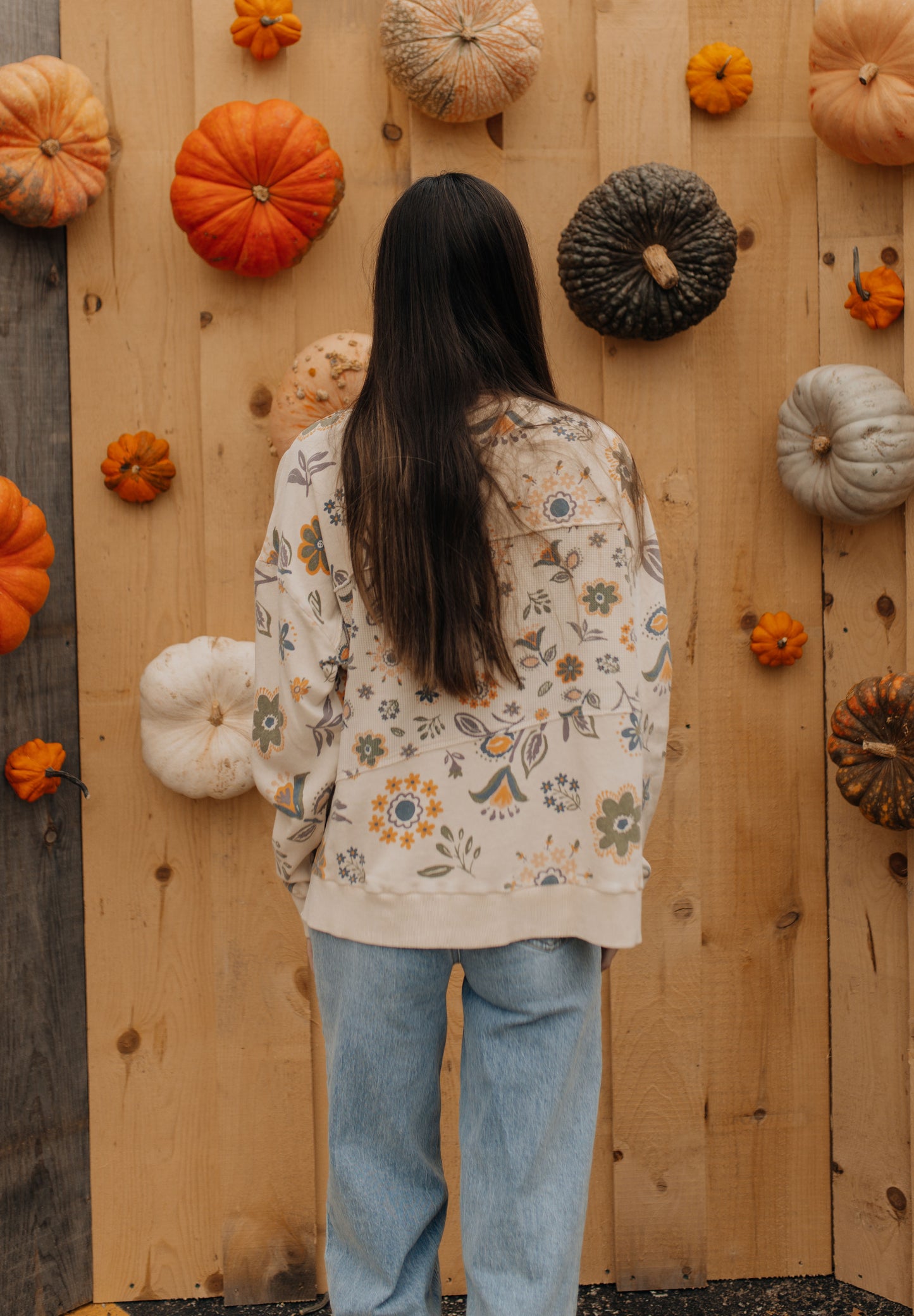 Floral Printed Terry Longsleeve