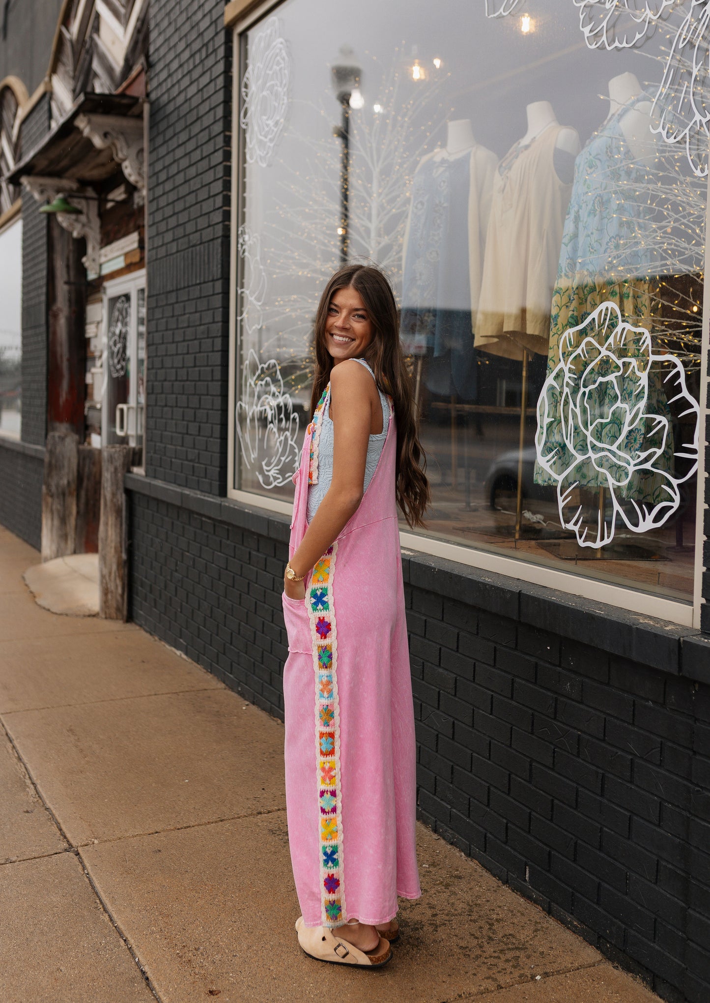 Bubblegum Crochet Jumpsuit