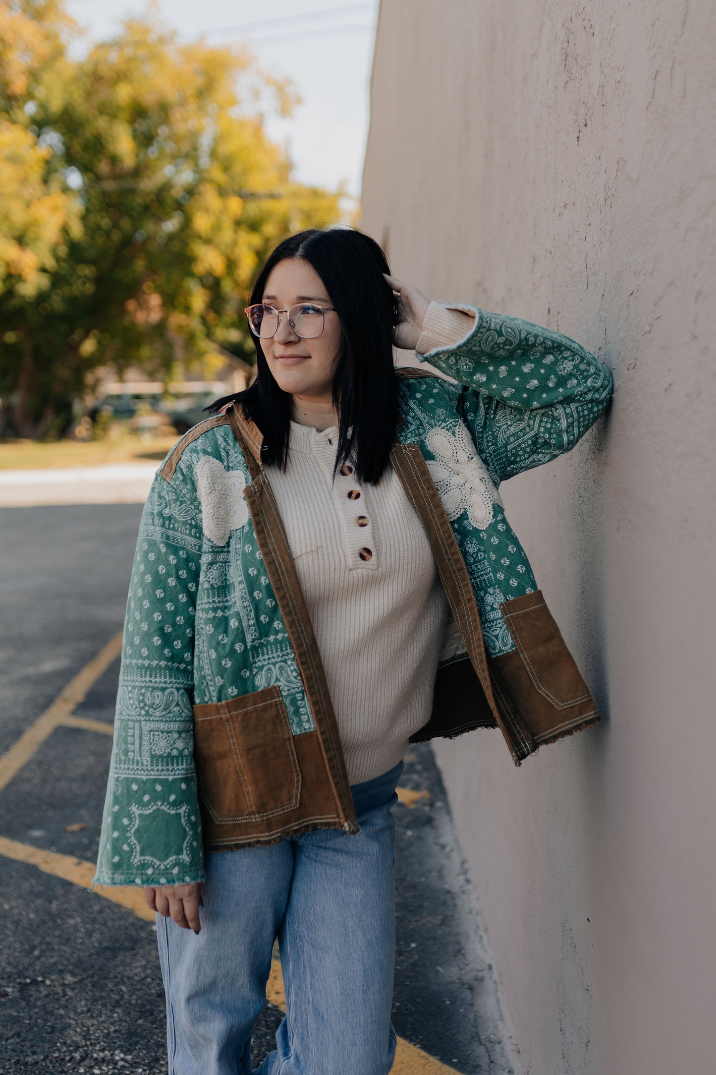 Paisley Pattern Quilted Jacket