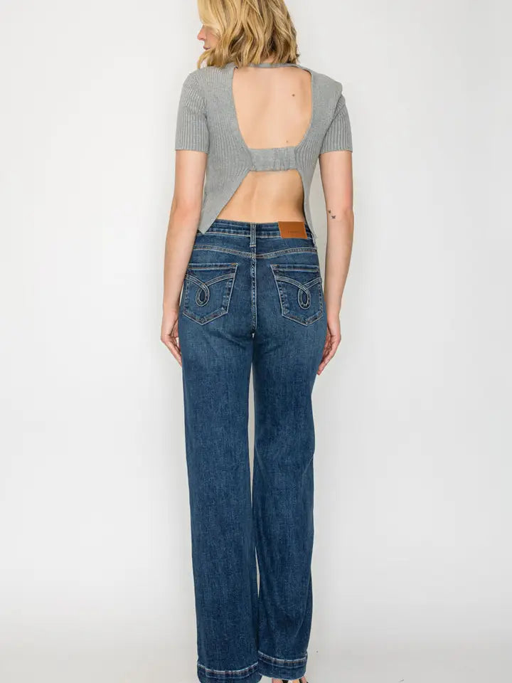 Tummy Control High Rise Relaxed Fit Jeans