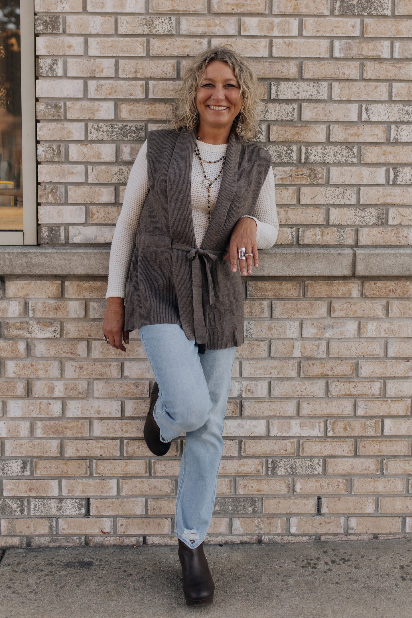 Warm Brew Tie Vest