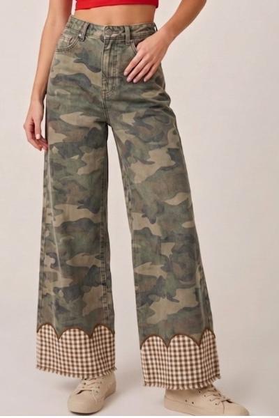 Gingham Girl Camo Pant