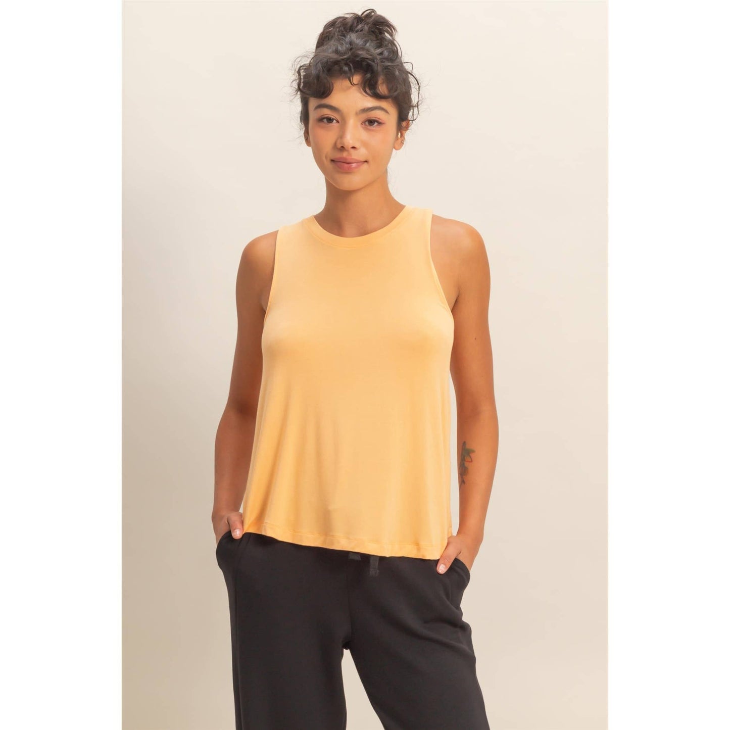 Simple Comfort Tank - Apricot