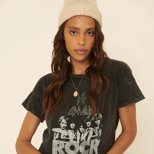 Def Leppard Rock Till You Drop Graphic Tee