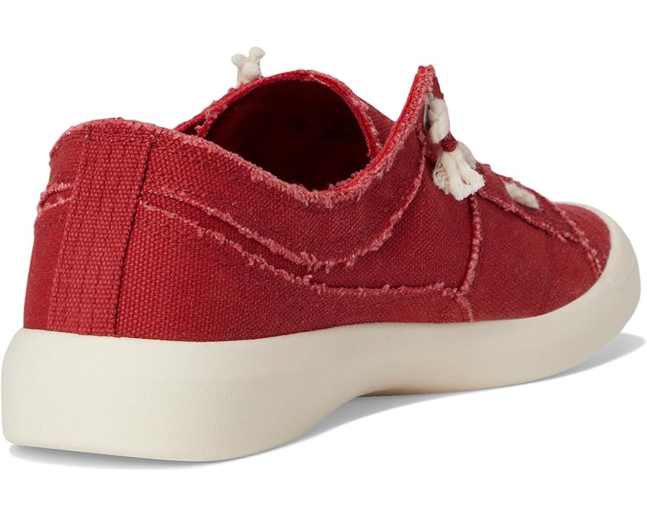 Red Canvas Slip-On Shoes