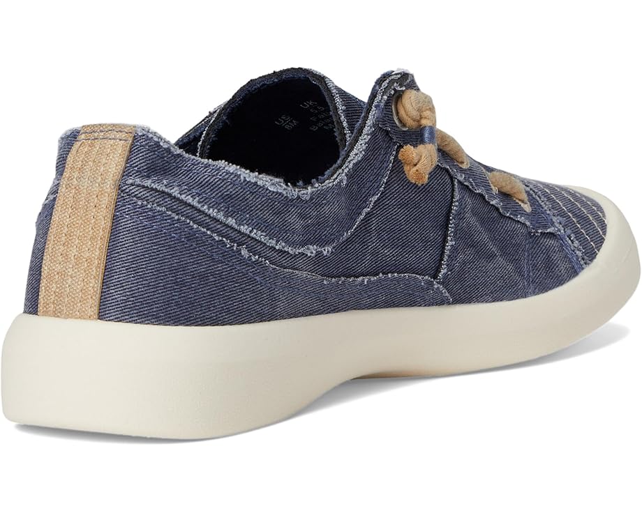 Navy Twill Slip-On Shoes