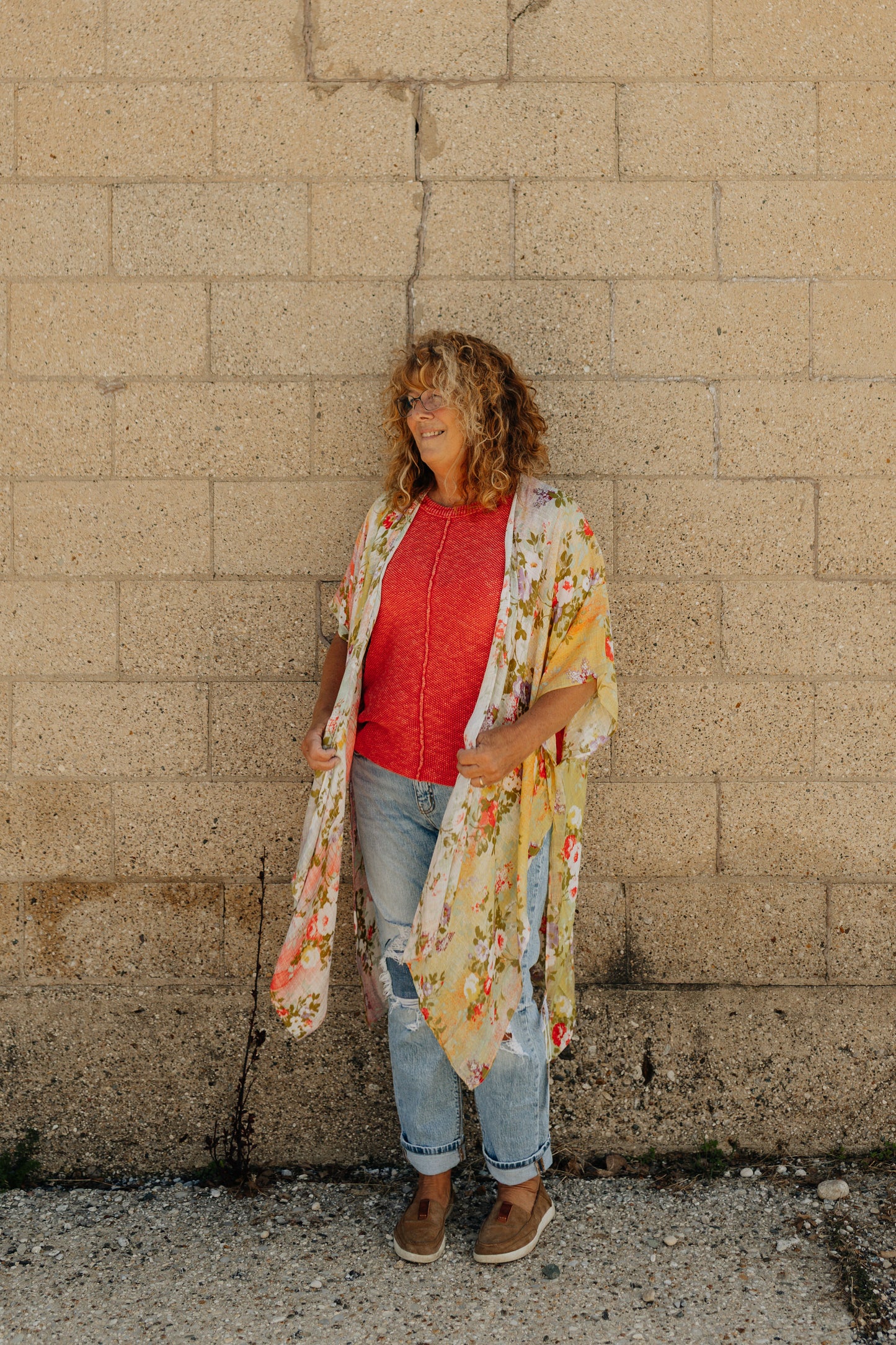 Rosy Glow Knit Sweater Top