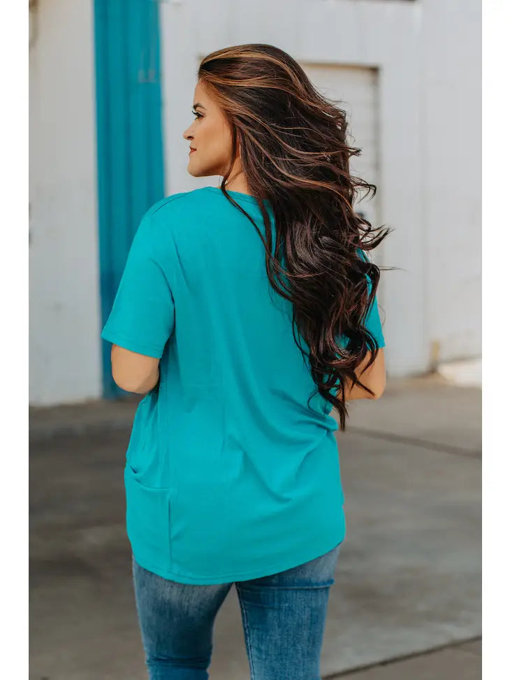 Caribbean Blue Top
