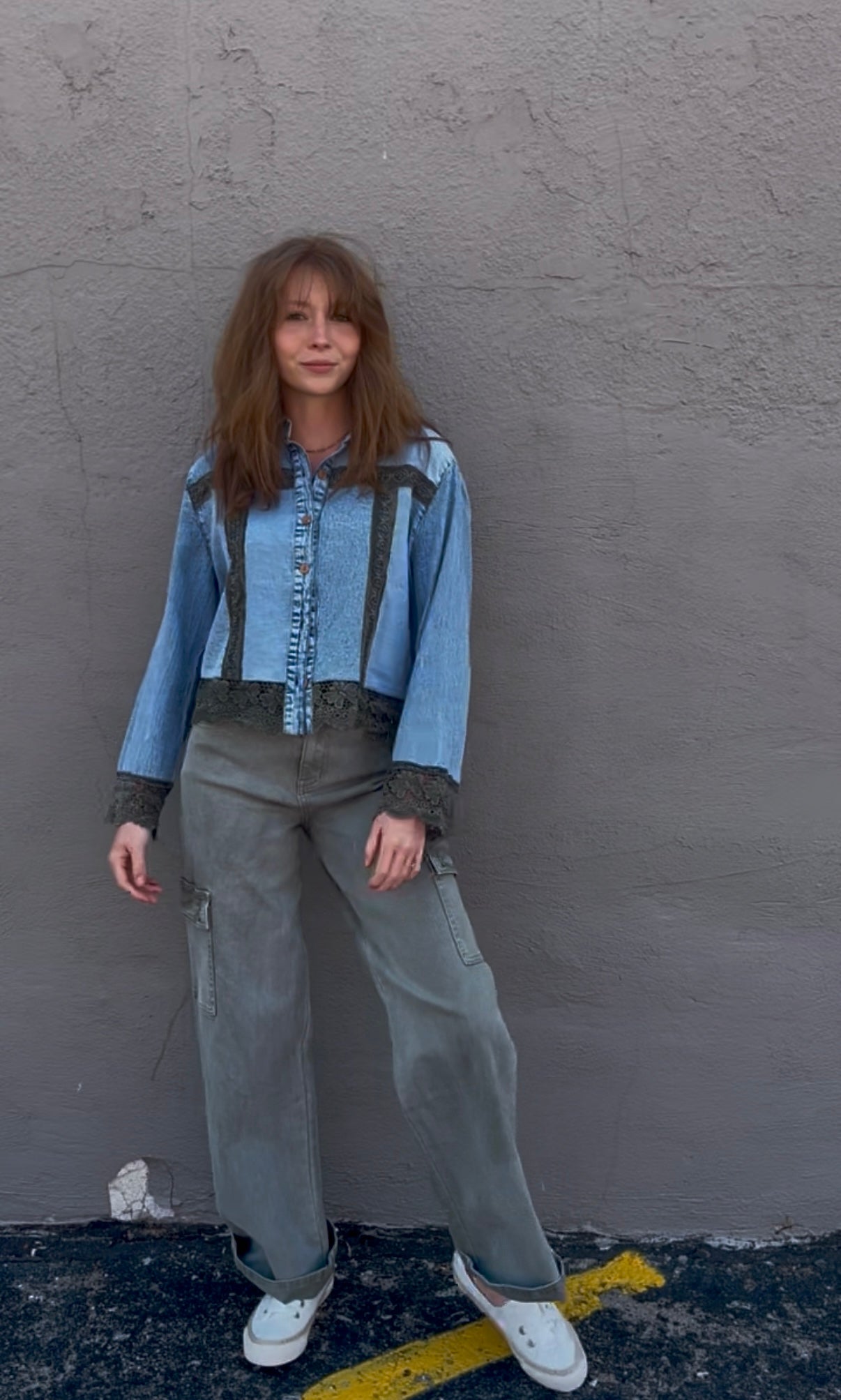 Denim and Lace Jacket