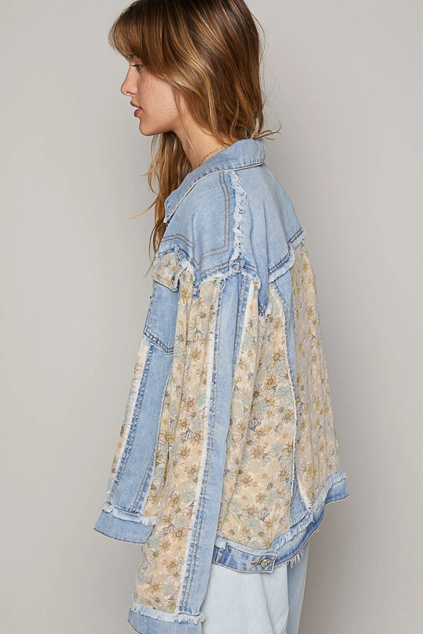Floral Denim Jacket