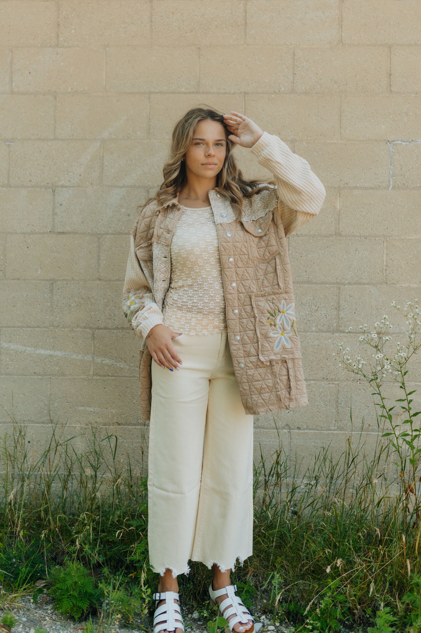 Embroidery Patch Quilted Jacket