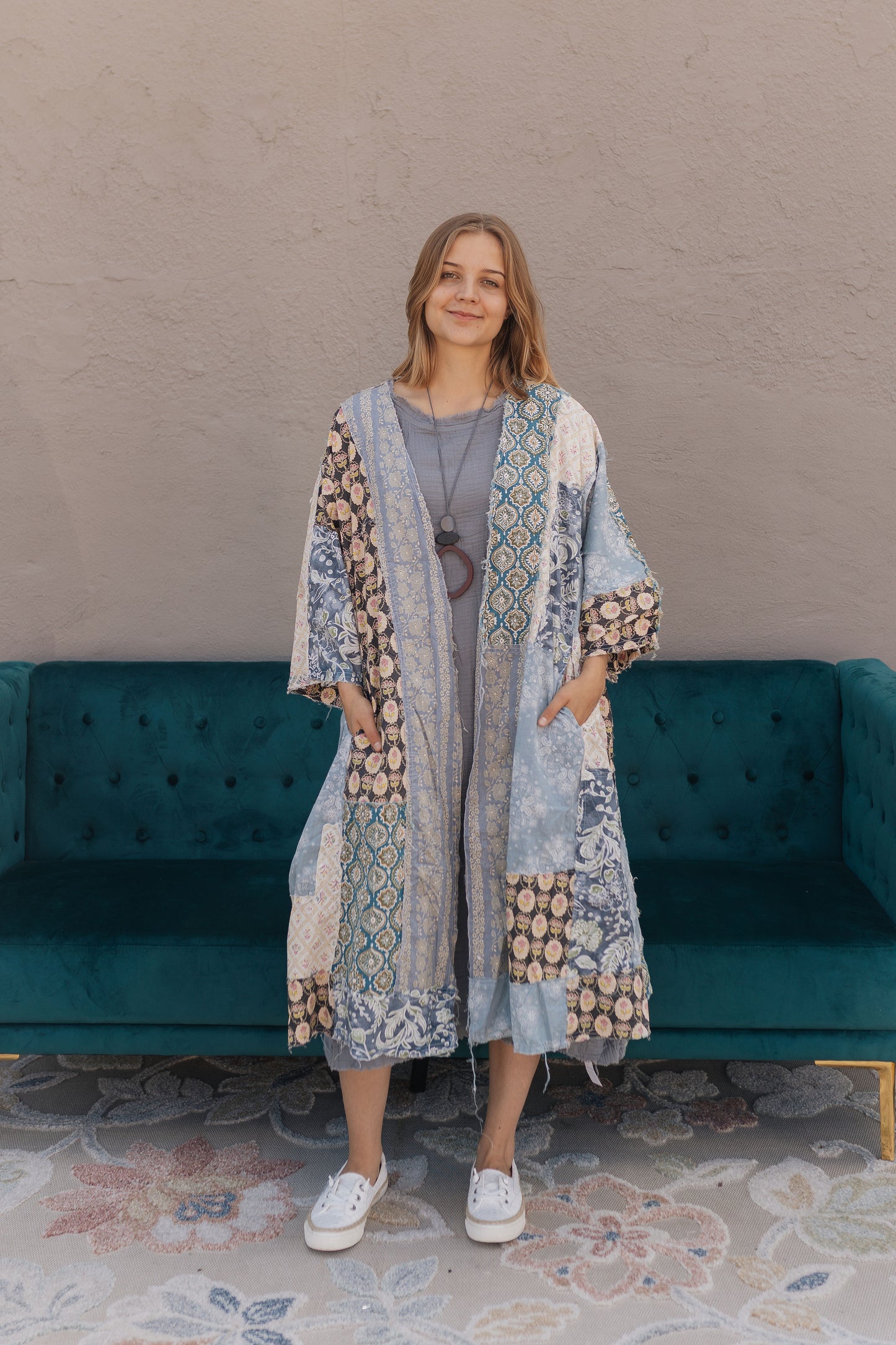 Boho Blues Duster