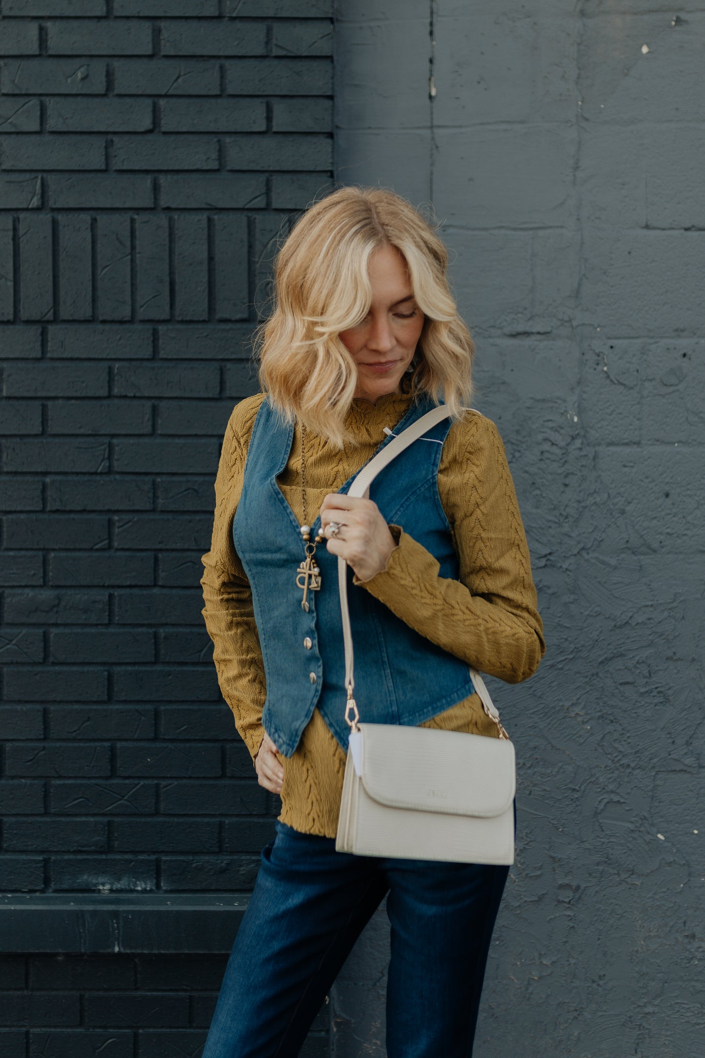 Harper's Textured Top - Avocado Green