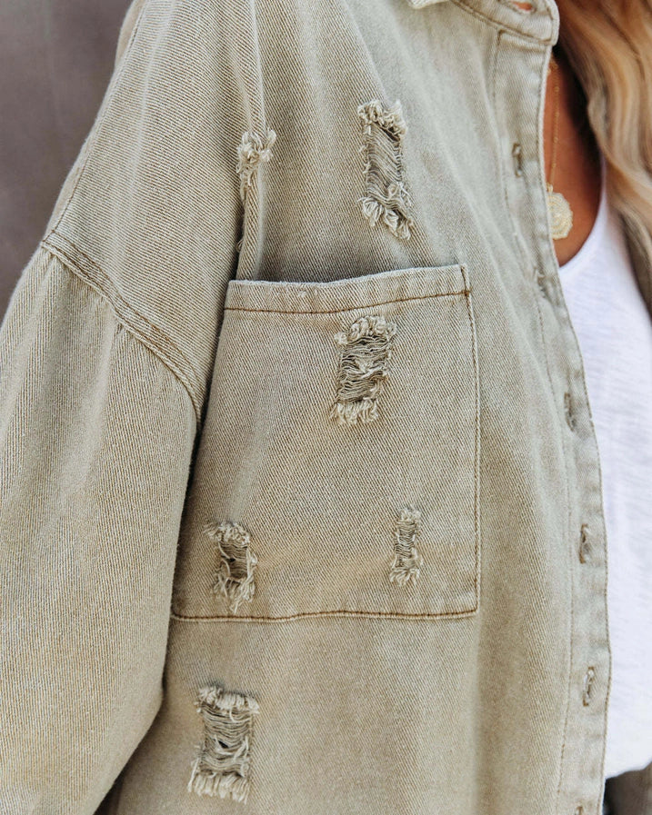 Distressed Denim Jacket