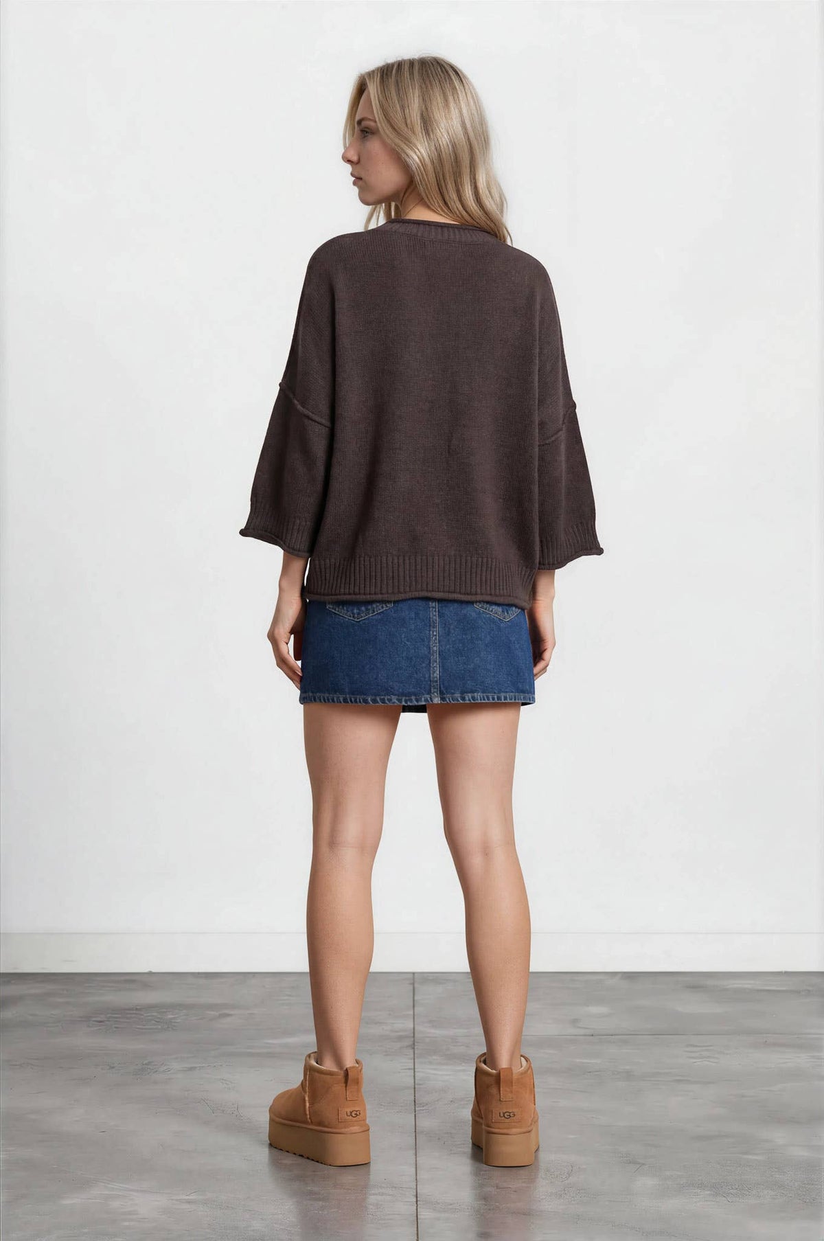 Chocolate Brown Pullover Sweater