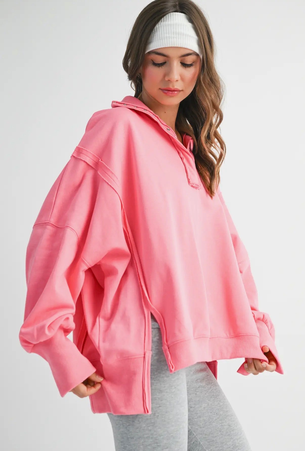 Flamingo Pink Pullover