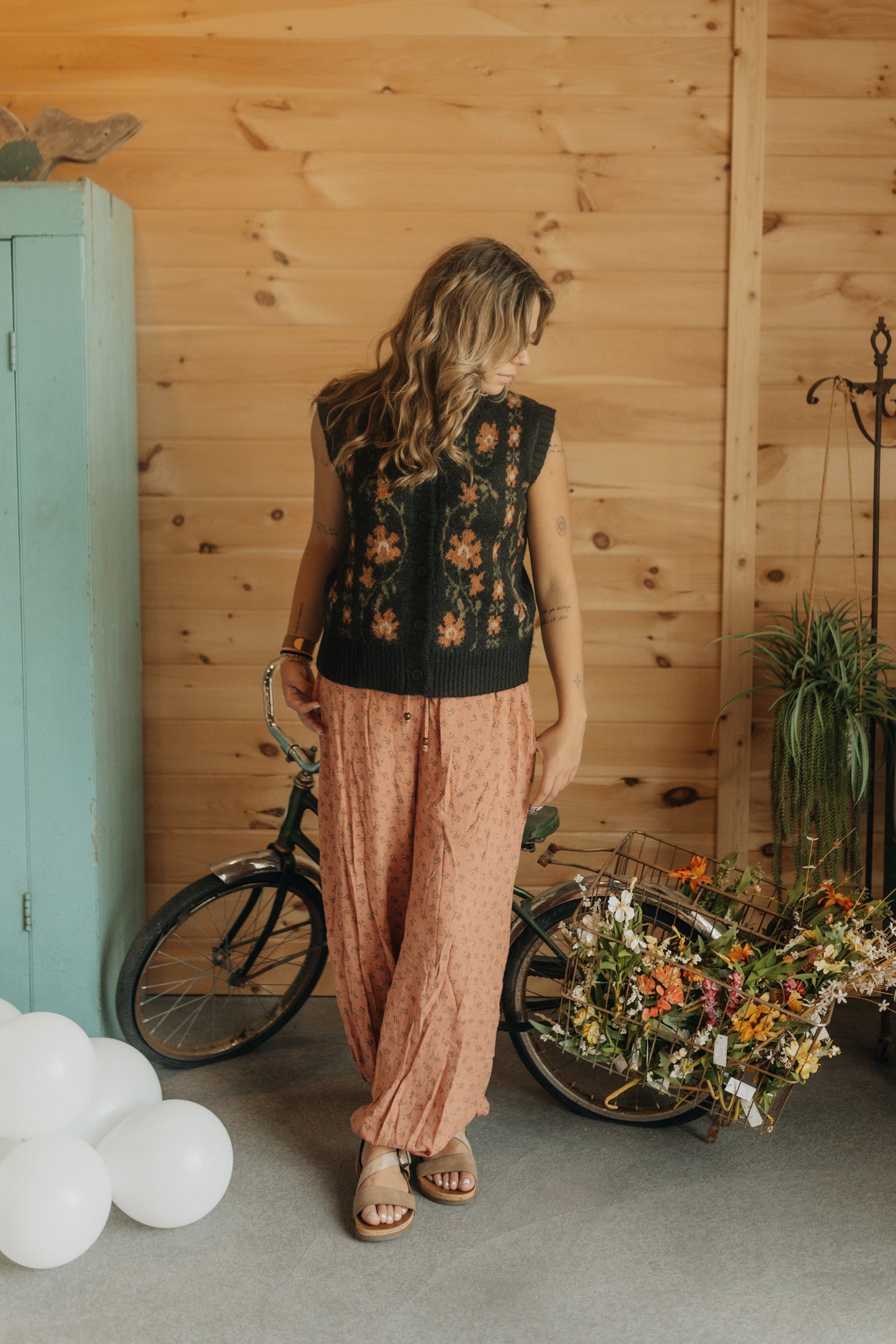 Floral Knit Vest
