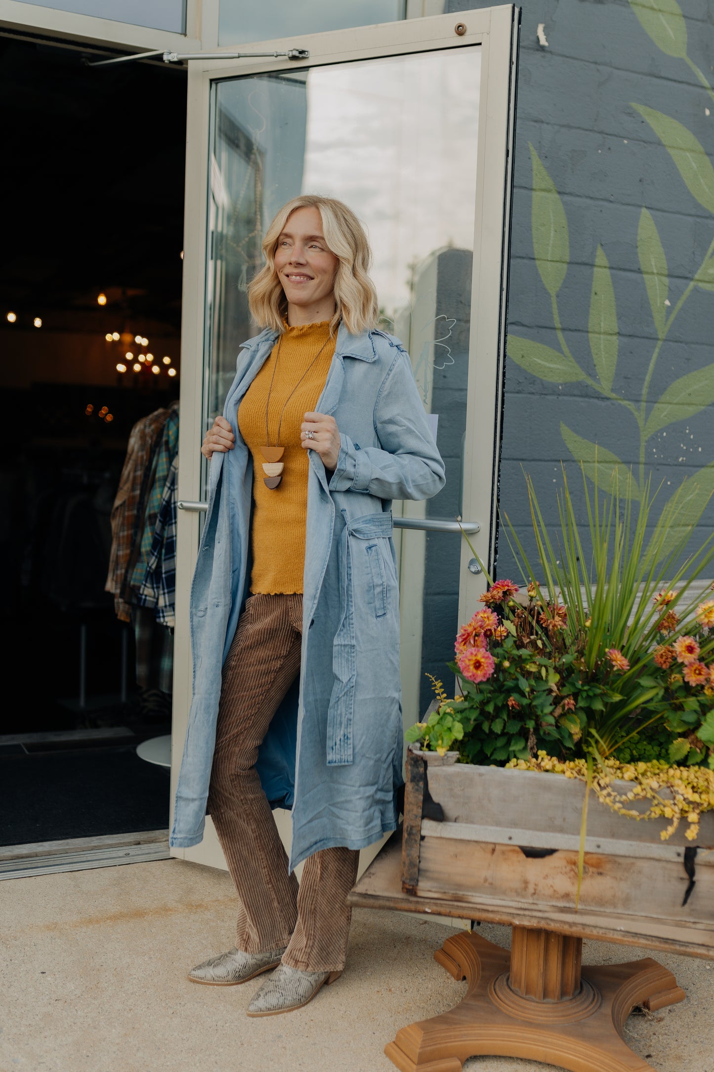 Ruth's Light Blue Trench Coat