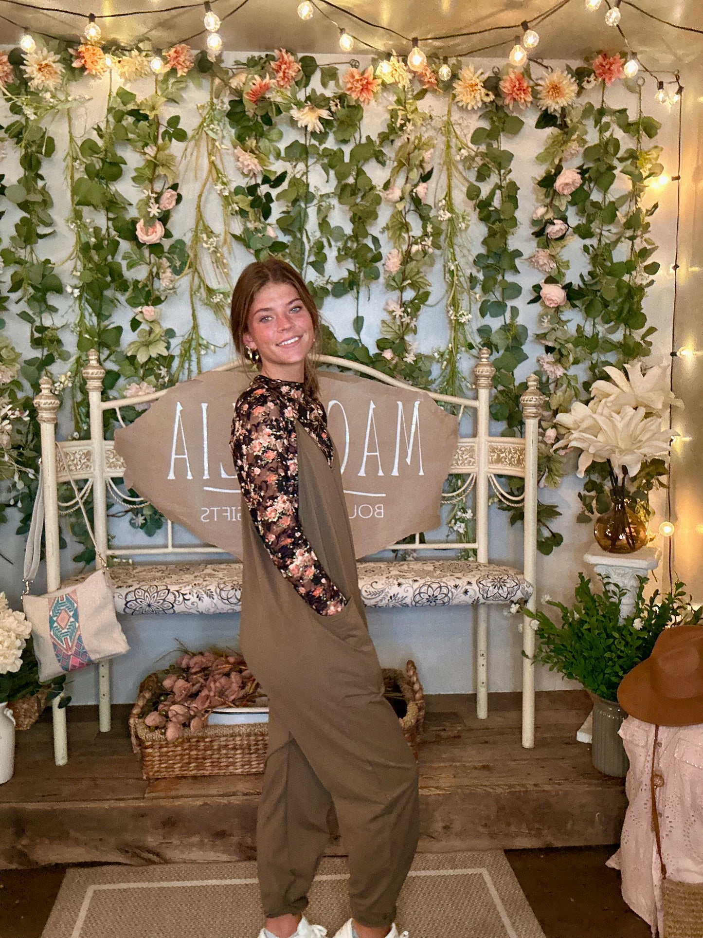 Army Green Harem Jumpsuit