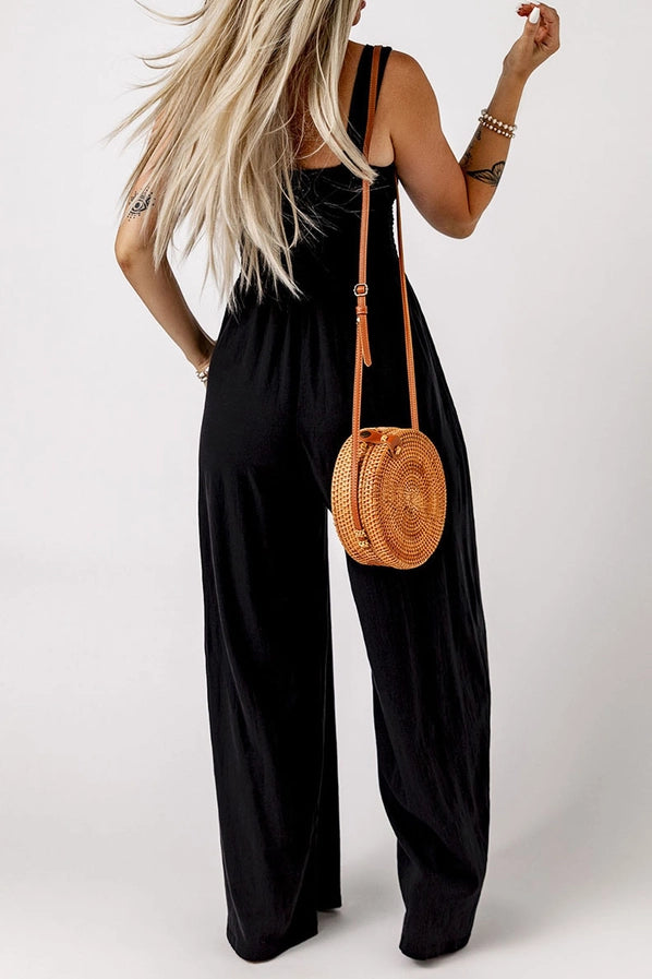 Midnight Hour Smocked Jumpsuit