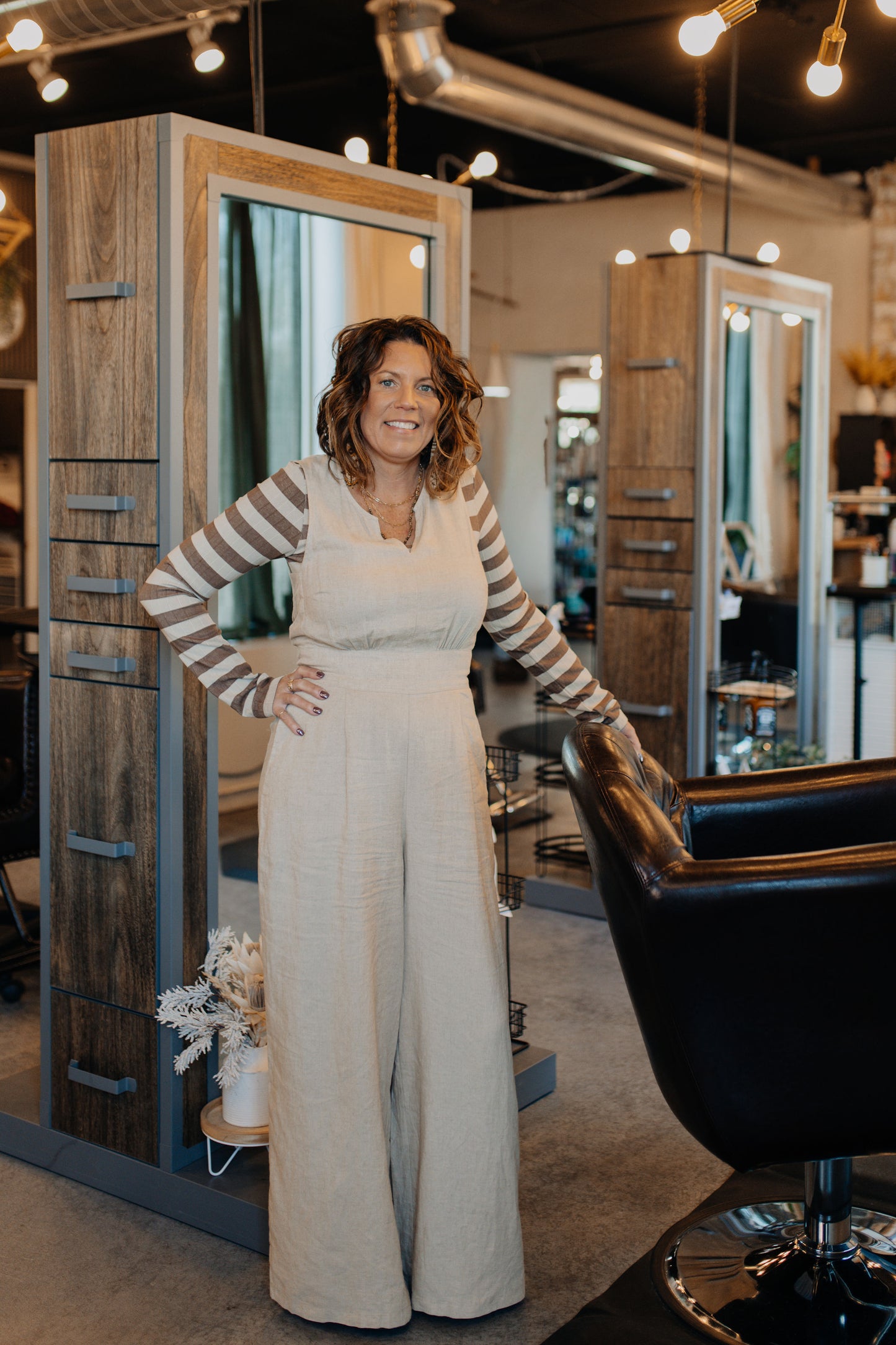 Linen Blend Jumpsuit