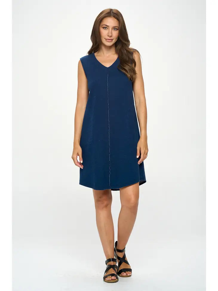 Knit Denim Dress